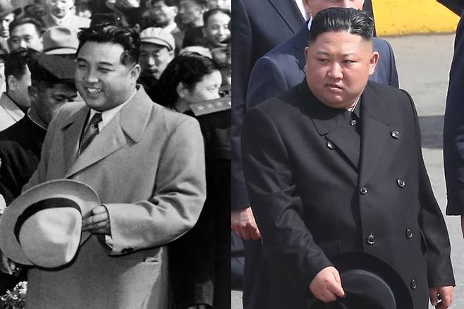 김일정 주석과 김정은 북한 국무위원장.(연합뉴스)