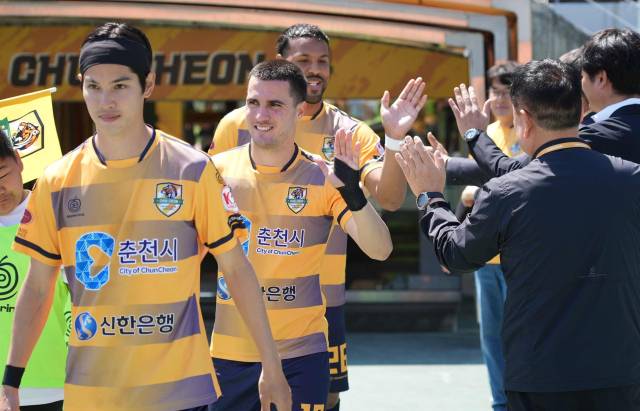 ▲춘천시민축구단. ⓒ춘천시