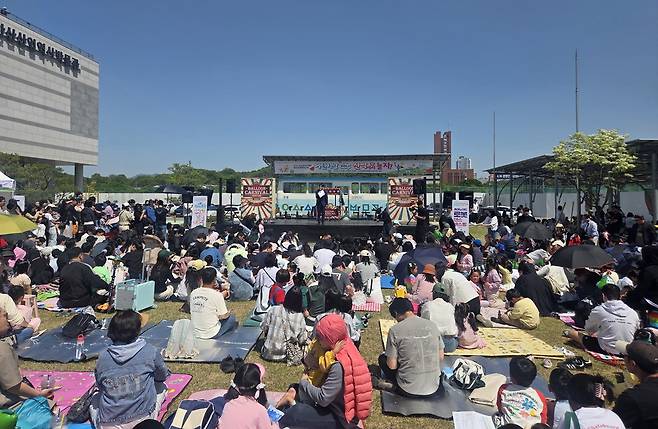 지난 5일 산업역사박물관에서 어린이날 특별 프로그램이 진행되고 있다. 사진=안산시