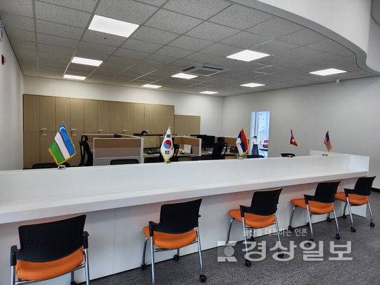 ▲ 울산외국인근로자지원센터 내부.