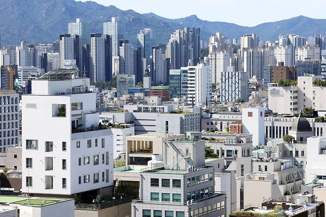 서울 꼬마빌딩, 상가 밀집지역 전경. 대한경제DB