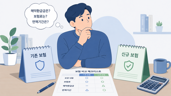 보험 갈아타기 과정에서 해약환급금 감소와 보험료 상승, 면책기간 재적용 등 예상치 못한 불이익이 발생할 수 있어 소비자들의 주의가 요구된다. /Chat GPT 생성 이미지
