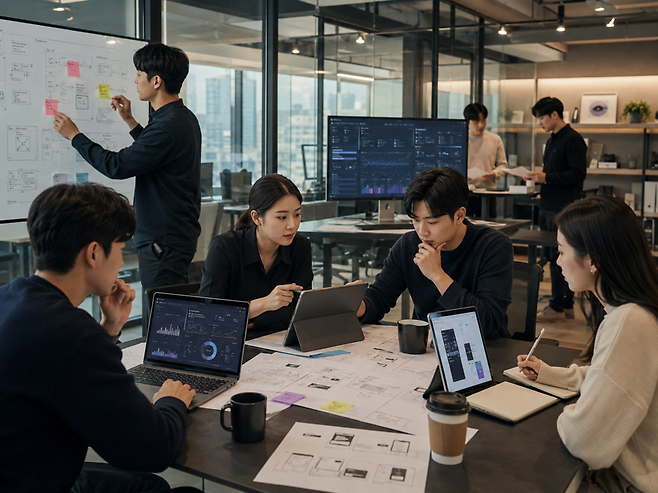 AI 퍼스트 스타트업의 경쟁력은 기술 활용 자체보다 이를 얼마나 빠르게 제품, 고객 경험, 운영 구조, 브랜드 전략에 녹여내느냐에 달려 있다. 프로토타입부터 실행, 실험, 개선까지의 전 과정을 AI 중심으로 설계할 때 속도와 차별화는 곧 기업의 정체성이 된다. (이미지=AI로 생성)