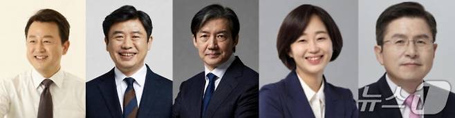 경기 평택을 국회의원 보궐선거에 출마한 김용남 더불어민주당 후보(왼쪽부터), 유의동 국민의힘 후보, 조국 조국혁신당 후보 김재연 진보당 후보, 황교안 자유와혁신당 후보. (각 캠프 제공. 재판매 및 DB 금지) 2026.5.5/뉴스1