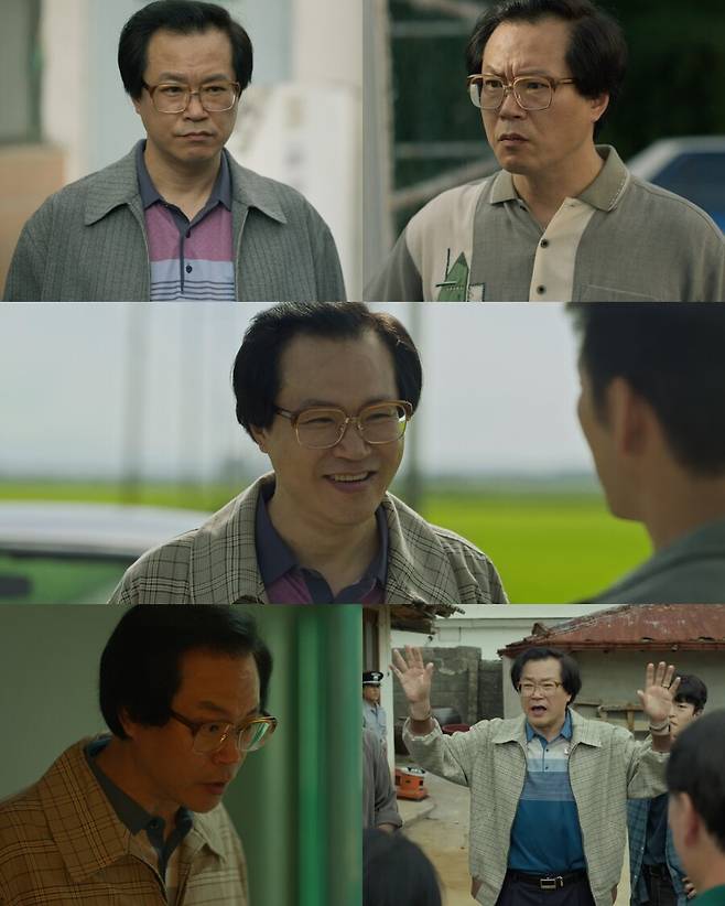 ▲ 백현진이 기존과 다른 따뜻한 캐릭터로 시청자들의 눈길을 사로잡았다. 출처|ENA 월화드라마 ‘허수아비’ 방송 캡쳐