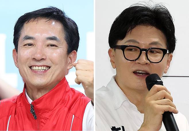 박민식(왼쪽), 한동훈