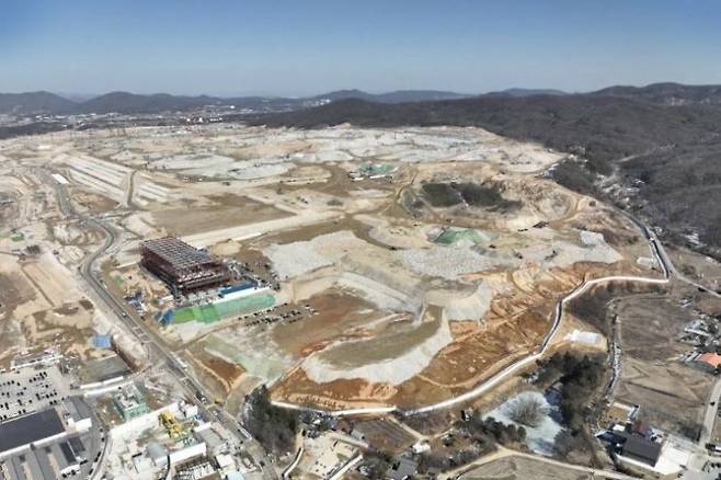 용인시 처인구 원삼면 일대에 꾸려지는 SK하이닉스 용인 반도체 클러스터. 이상일 후보 제공