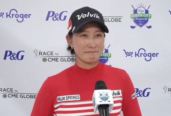 2026년 미국여자프로골프(LPGA) 투어 크로거 퀸 시티 챔피언십에 출전한 최운정 프로가 2라운드 경기 후 인터뷰하는 모습이다. 사진출처=LPGA가 제공한 인터뷰 영상 화면 켑처 (사진을 무단으로 사용하지 마십시오.)