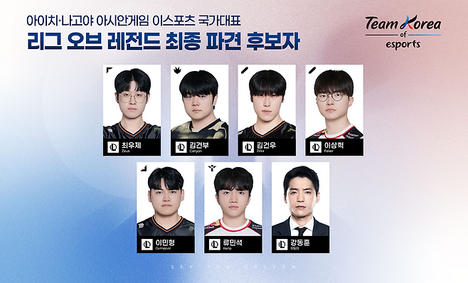 LoL 최종 후보(이미지=협회 제공).