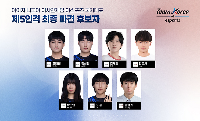 제5인격 최종 후보(이미지=협회 제공).