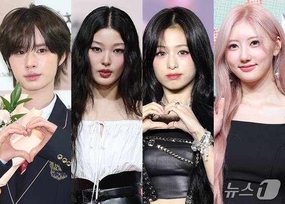 투어스 경민, 캣츠아이 윤채, 베이비몬스터 아현, 라미(왼쪽부터) ⓒ 뉴스1 DB