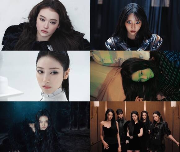 그룹 미야오가 두 번째 EP 'BITE NOW'의 트레일러를 공개했다./더블랙레이블