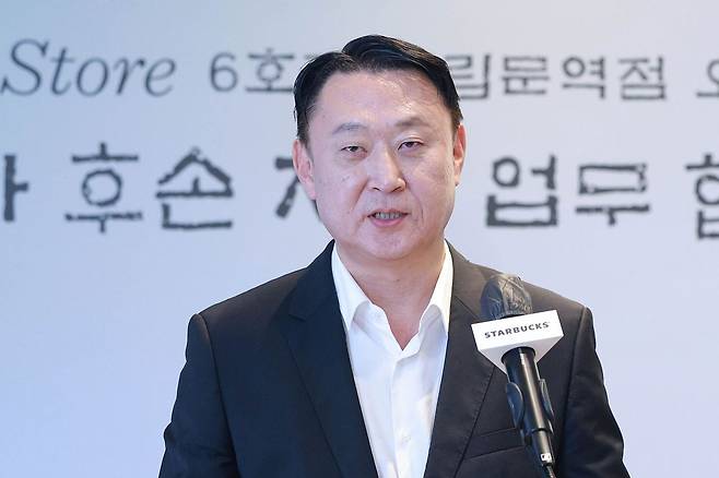 손정현 스타벅스 코리아 대표이사. 연합뉴스