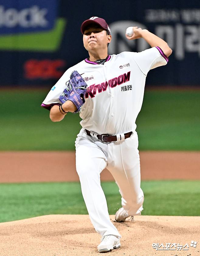 키움 히어로즈 좌완 파이어볼러 유망주 박정훈이 19일 서울 고척스카이돔에서 열린느 2026 신한 SOL KBO리그 SSG 랜더스와 팀 간 4차전에 선발투수로 나선다. 사진 엑스포츠뉴스 DB