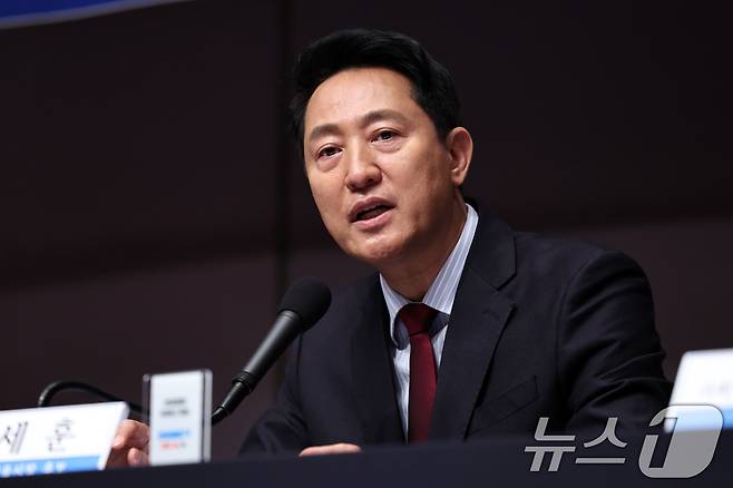 오세훈 국민의힘 서울시장 후보. ⓒ 뉴스1 구윤성 기자