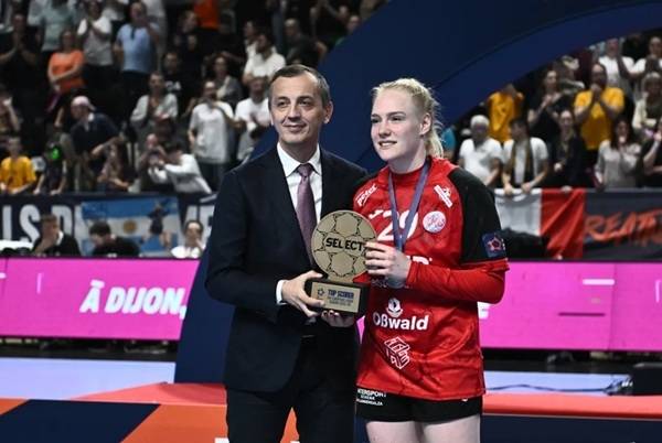 사진 2025/26 EHF 유럽 여자 핸드볼 유러피언리그 득점왕에 오른 튀링어의 요한나 라이헤르트, 사진 출처=유럽핸드볼연맹