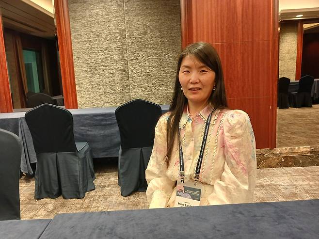 노르웨이 입양동포 유인희 씨 (서울=연합뉴스) 박현수 기자 = 지난 19일 서울 송파구 롯데호텔월드에서 열린 '2026 세계한인입양동포대회' 참석차 모국을 방문한 유인희 씨가 연합뉴스와 인터뷰하고 있다. 2026. 5. 19. phyeonsoo@yna.co.kr