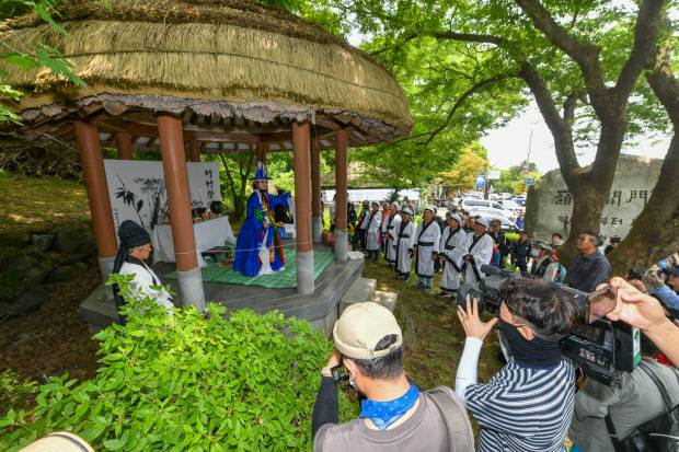 소백산 죽령 장승공원에서 죽죽제 진행 영주시 제공