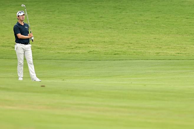 MCKINNEY, TEXAS - MAY 21: S.Y. Noh of the Republic of Korea watches a shot on the 18th hole during the first round of THE CJ CUP Byron Nelson 2026 at TPC Craig Ranch on May 21, 2026 in McKinney, Texas. Stacy Revere/Getty Images/AFP (Photo by Stacy Revere / GETTY IMAGES NORTH AMERICA / Getty Images via AFP)
<저작권자(c) 연합뉴스, 무단 전재-재배포, AI 학습 및 활용 금지>