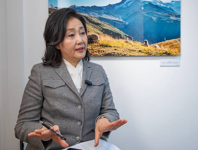 박영선 전 중소기업벤처기업부 장관이 한국여성의정 신임 상임대표로 취임한다. 사진은 지난 2024년 1월 박 상임대표가 본지와 인터뷰를 하고 있는 모습. /이태경 기자