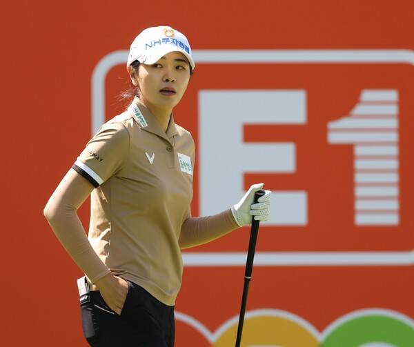 2026년 한국여자프로골프(KLPGA) 투어 제14회 E1채리티 오픈에 출전한 이가영 프로가 1라운드에서 경기하는 모습이다. 사진제공=KLPGA (사진을 무단으로 사용하지 마십시오.)