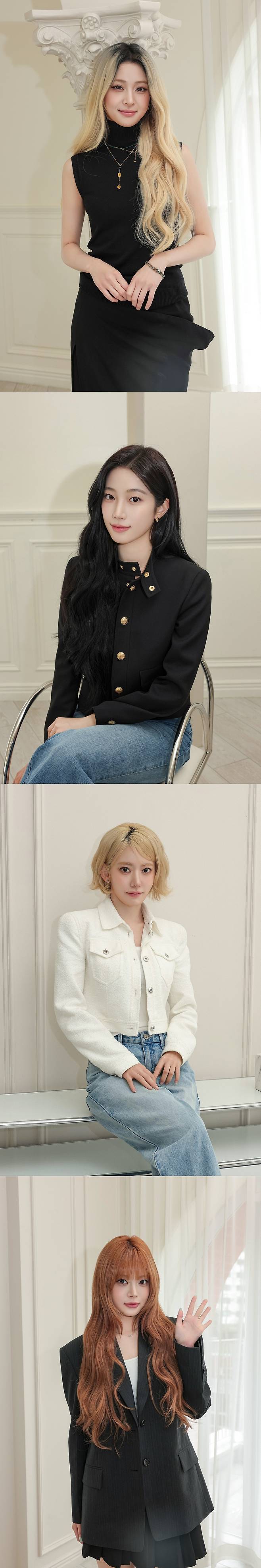 사진=위부터 허윤진, 카즈하, 사쿠라, 홍은채/쏘스뮤직 제공