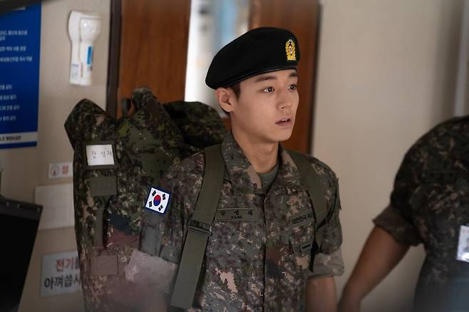 박지훈은 드라마 '취사병 전설이 되다'에서 강성재 역을 맡았다. / 사진제공=티빙