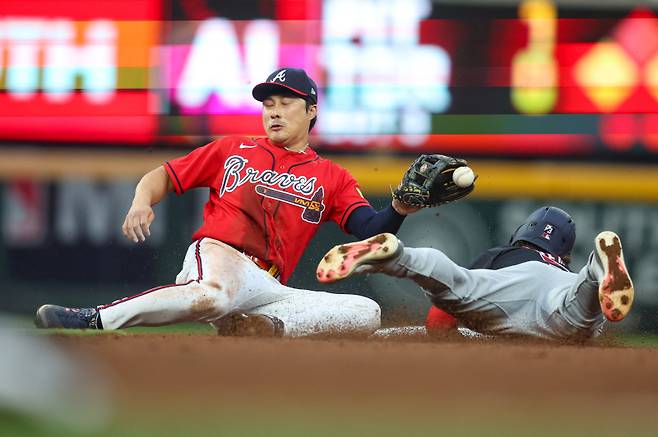 <yonhap photo-5384="">김하성(31·애틀랜타 브레이브스)의 공격 본능이 깨어났다. Mandatory Credit: Brett Davis-Imagn Images/2026-05-23 10:03:54/ <저작권자 ⓒ 1980~2026 ㈜연합뉴스. 무단 전재 재배포 금지, AI 학습 및 활용 금지></yonhap>