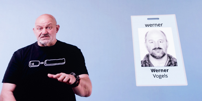 행사 둘째 날, 버너 보겔스(Werner Vogels) 아마존 CTO의 화상 기조연설 중 한 장면