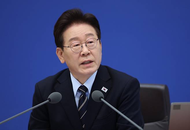 이재명 대통령이 5월20일 청와대에서 열린 국무회의 겸 비상경제점검회의에서 발언하고 있다. ⓒ연합뉴스