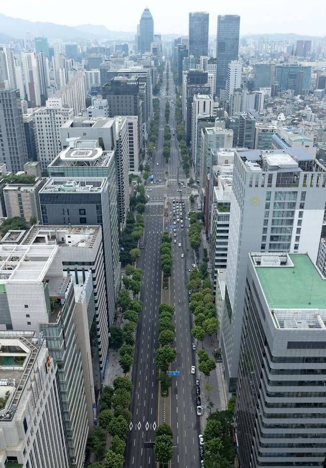 서울 강남구 테헤란로 전경. 연합뉴스