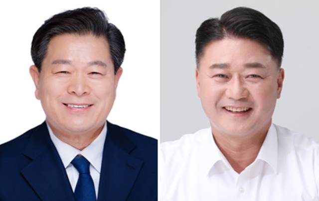 (왼쪽부터)더불어민주당 박승원 후보, 국민의힘 김정호 후보. 각 후보 선거사무소 제공