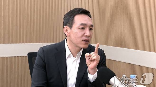 뉴스1TV '팩트앤뷰'에 출연한 김민수 국민의힘 최고위원. /2026.5.26.