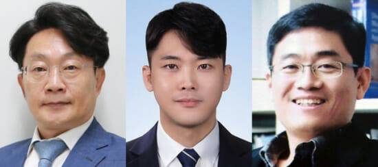 왼쪽부터 DGIST 안진웅 책임연구원, 정의진 박사후연수연구원, GIST 전성찬 교수.(사진=DGIST)