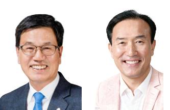 더불어민주당 김돈곤(좌측) 후보와 국민의힘 김홍열 후보대전일보 DB