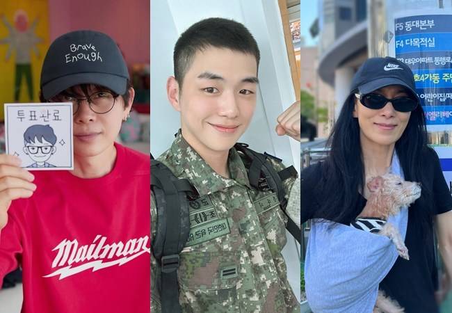 이승환, 강다니엘, 김서형 /사진=각 소셜미디어