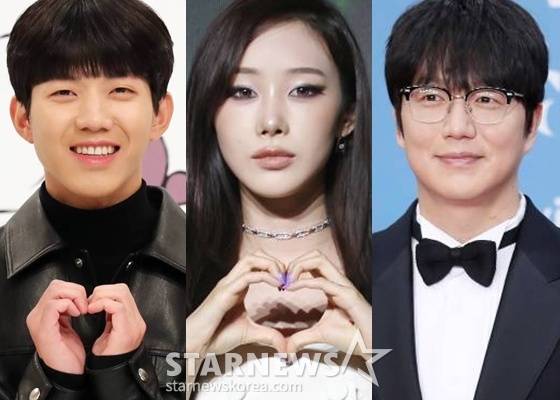 (왼쪽부터) 데이식스 도운, 에스파 지젤, 성시경 /사진=스타뉴스