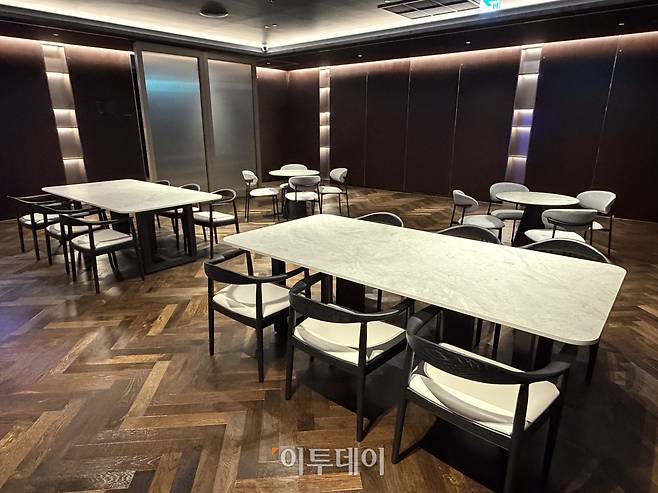 인스파이어 3층 스카이박스 외부 휴식 공간(송석주 기자 ssp@)