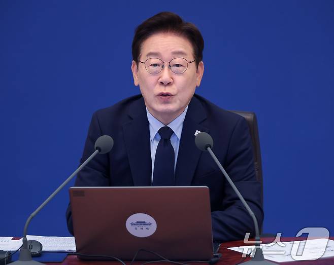 이재명 대통령이 28일 청와대에서 열린 수석보좌관회의에서 발언하고 있다. 2026.5.28 ⓒ 뉴스1 이재명 기자