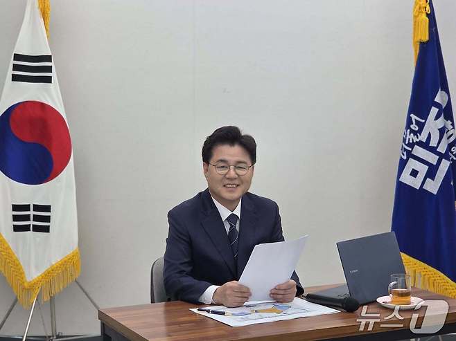 제9회 전국동시지방선거에 출마한 한대희 더불어민주당 경기 군포시장 후보. (한 후보 선거캠프 제공. 재판매 및 DB 금지) 2026.6.1/뉴스1