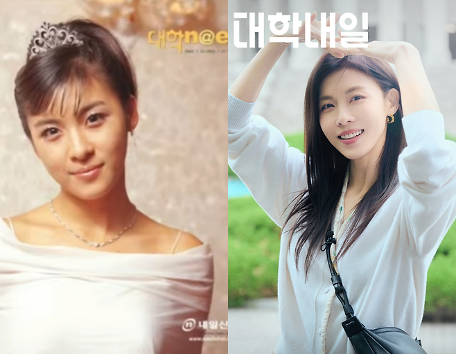 ▲ 하지원이 24년 만에 다시 ‘대학내일’ 잡지 표지 모델이 됐다. 출처|대학내일