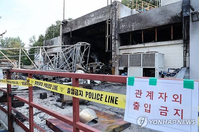 1일 폭발 사고가 발생한 대전 유성구 한화에어로스페이스 대전사업장. 사진=연합뉴스 제공