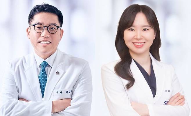왼쪽부터 민상일·조아라 서울대병원 이식혈관외과 교수. 서울대병원