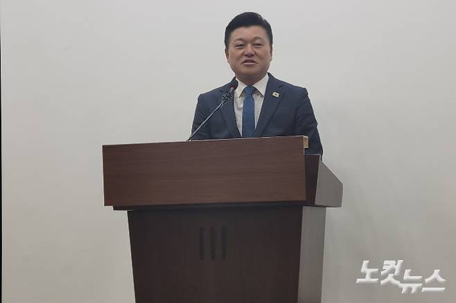민주당 신용한 충청북도지사 당선인. 박현호 기자