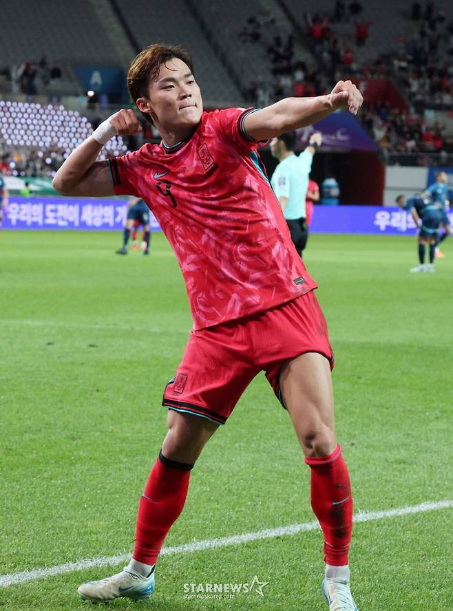 대한민국 축구 국가대표팀 공격수 오현규. /사진=김진경 대기자