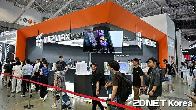 대만 타이베이 난강전람관 내 한미마이크로닉스 부스. (사진=지디넷코리아)