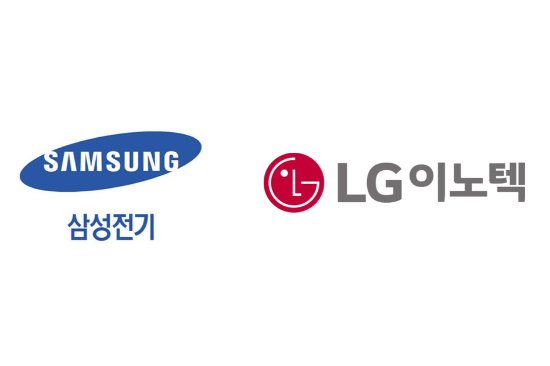 삼성전기 로고. (삼성전기 제공) / LG이노텍 로고. (LG이노텍 제공)