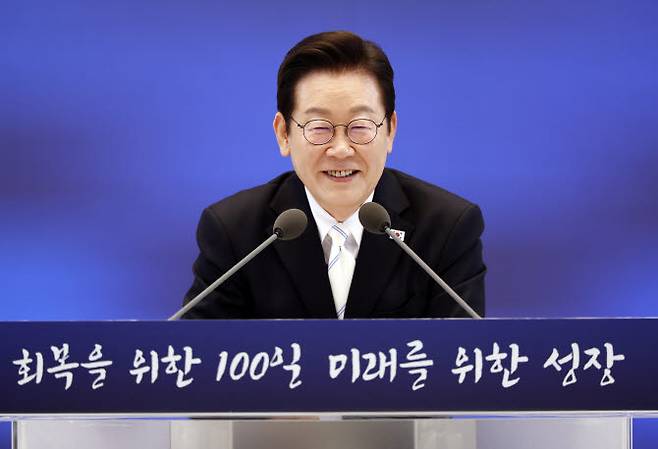100일 회견 당시 이재명 대통령 (사진=연합뉴스)