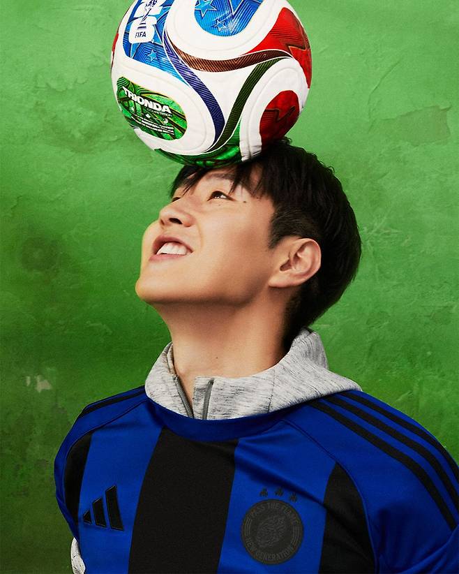 축구대표팀 핵심 미드필더 이강인. 사진 아디다스