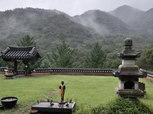 보성 천봉산 자락에 위치한 대원사의 아침 풍경.<대원사 제공>